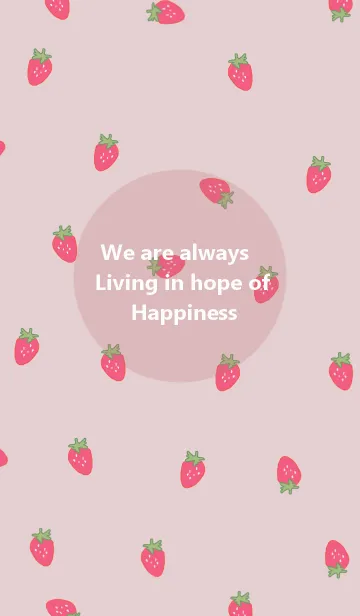 [LINE着せ替え] strawberry / dustypinkの画像1