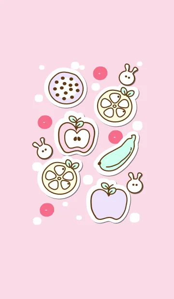 [LINE着せ替え] Fruit sticker 9 :)の画像1