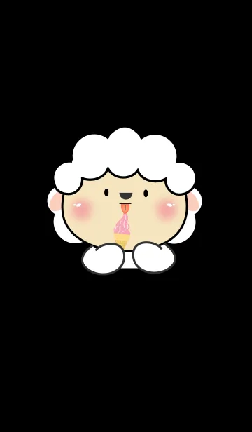 [LINE着せ替え] Face Sheep Simple Theme (JP)の画像1