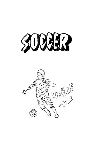 [LINE着せ替え] SIMPLE SOCCER dribbleの画像1