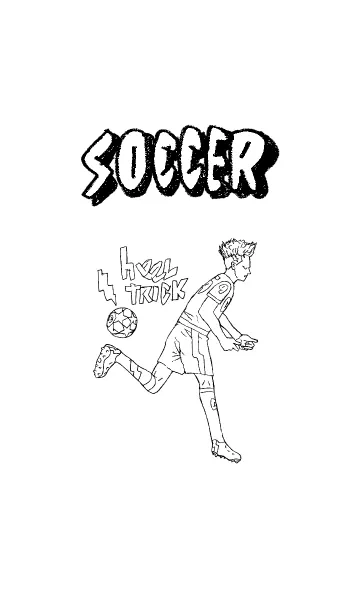 [LINE着せ替え] SIMPLE SOCCER heeltrickの画像1