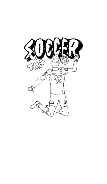 [LINE着せ替え] SIMPLE SOCCER trapの画像1