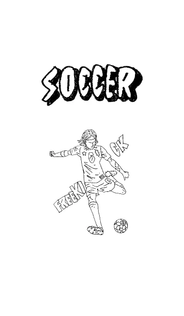 [LINE着せ替え] SIMPLE SOCCER freekickの画像1