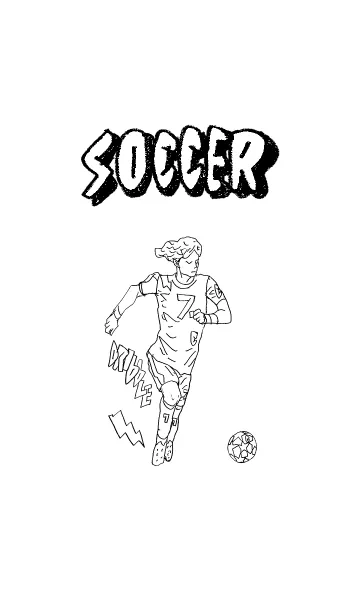 [LINE着せ替え] SIMPLE SOCCER goalの画像1