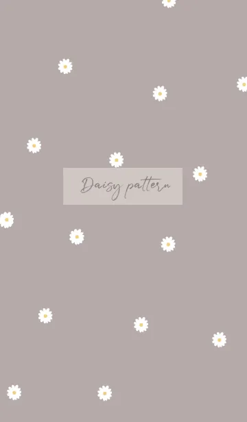 [LINE着せ替え] daisy_pattern (greige)の画像1