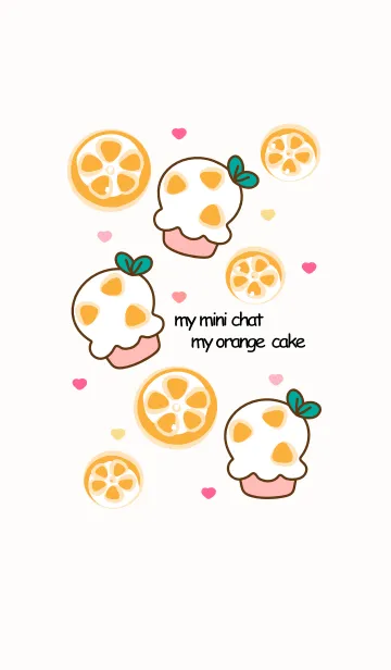 [LINE着せ替え] Cute orange cake 17の画像1