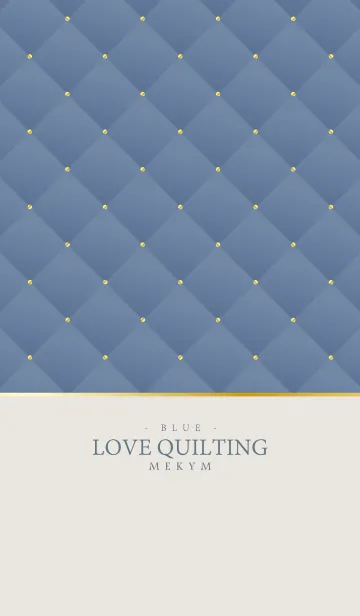 [LINE着せ替え] LOVE QUILTING -DUSKY BLUE- 29の画像1