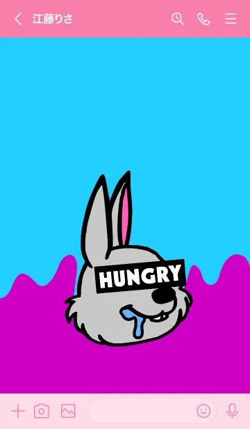 [LINE着せ替え] ハングリーラビット 02の画像3