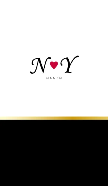 Love Initial N&Y イニシャル 7のLINE着せ替え