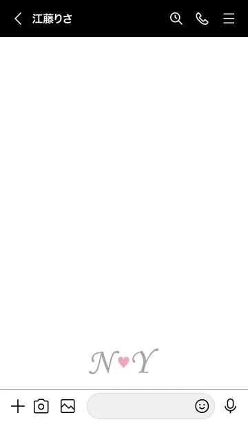 [LINE着せ替え] Love Initial N&Y イニシャル 7の画像3