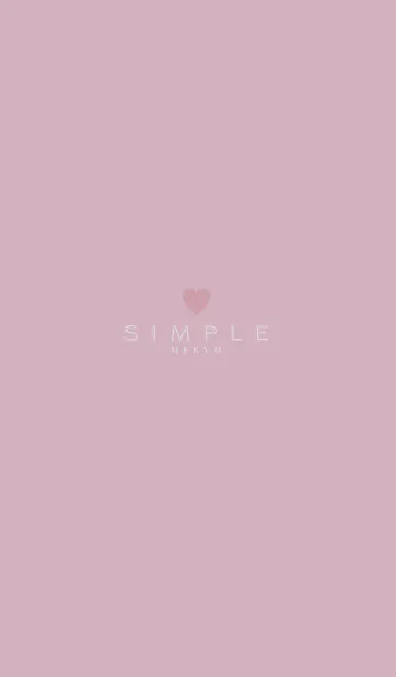 [LINE着せ替え] DUSKY PINK.SIMPLE -HEART- 13の画像1