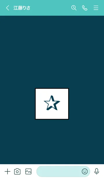 [LINE着せ替え] シンプル ボックス スター 23の画像3