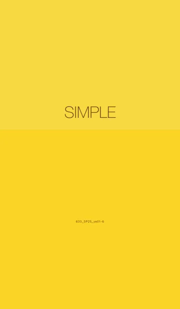 [LINE着せ替え] 633.25_イエロー1-6の画像1