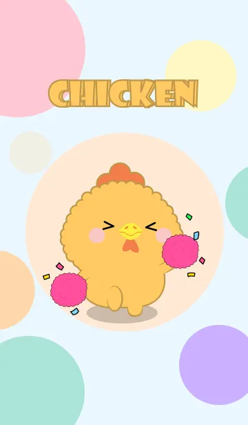 [LINE着せ替え] Color Cute Chicken FuFu Theme (JP)の画像1