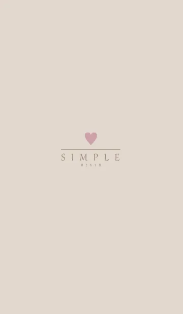 DUSKY BEIGE.SIMPLE -HEART- 13の着せ替えメイン画像