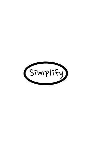 [LINE着せ替え] Simplify white(日本語)の画像1