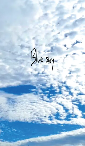 [LINE着せ替え] ブラック : Blue Skyの画像1