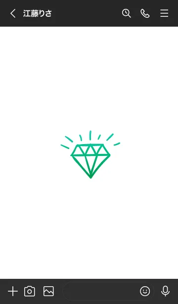 [LINE着せ替え] ダイヤ グラデーション 05の画像3