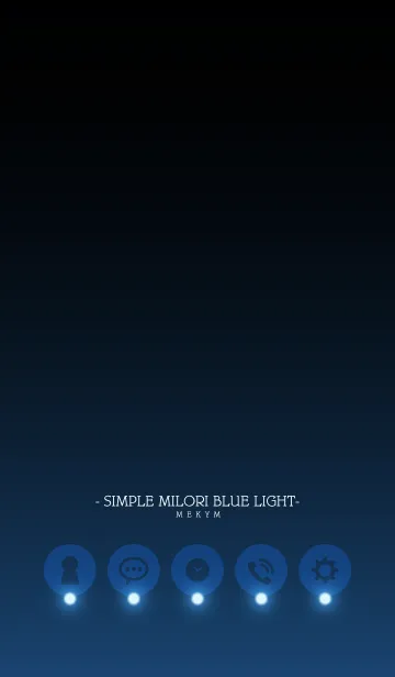 [LINE着せ替え] - SIMPLE MILORI BLUE LIGHT -の画像1