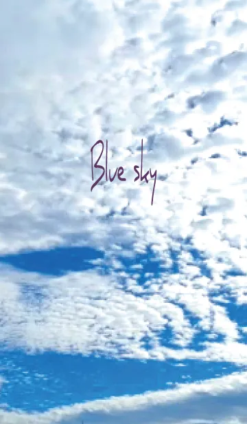 [LINE着せ替え] 紫 : Blue Skyの画像1