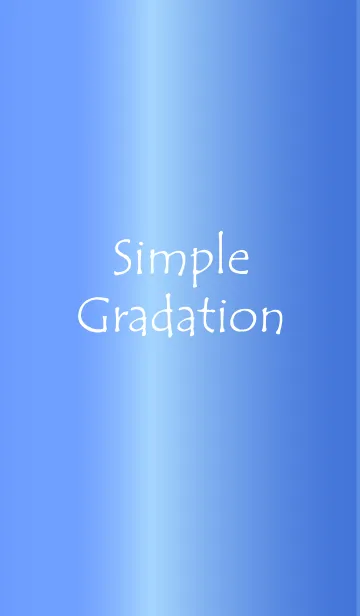 [LINE着せ替え] Simple Gradation -GlossyBlue 13-の画像1