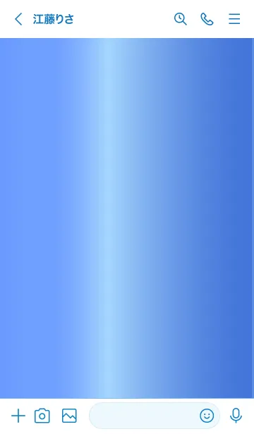 [LINE着せ替え] Simple Gradation -GlossyBlue 13-の画像3