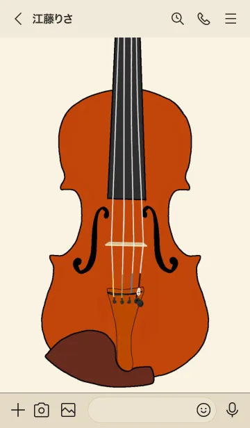 [LINE着せ替え] バイオリン(Japan)の画像3