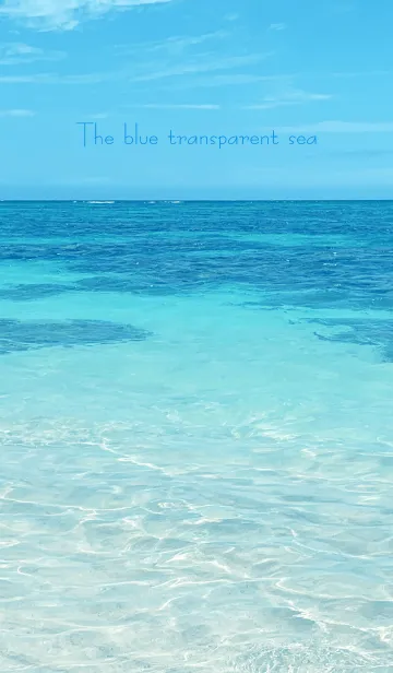 [LINE着せ替え] The blue transparent sea-MEKYM 20の画像1