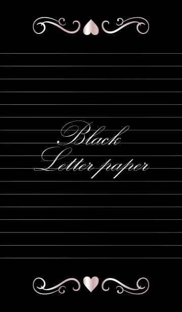 [LINE着せ替え] Black Letter paper *GLOSSYPINK 12*の画像1