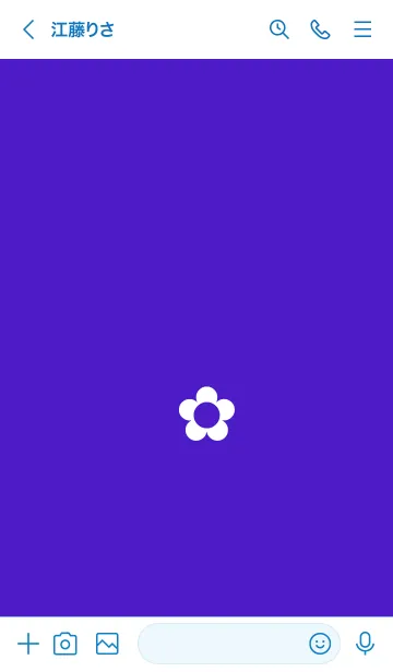 [LINE着せ替え] ザ シンプル ミニ フラワー 02の画像3