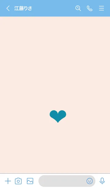 [LINE着せ替え] シンプルミニハート 02の画像3