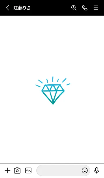 [LINE着せ替え] ダイヤ グラデーション 06の画像3