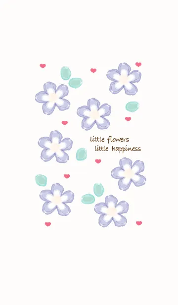 [LINE着せ替え] Baby blue flowers 19の画像1