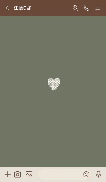 [LINE着せ替え] ～キラキラハート～♥グリーン08_1の画像3