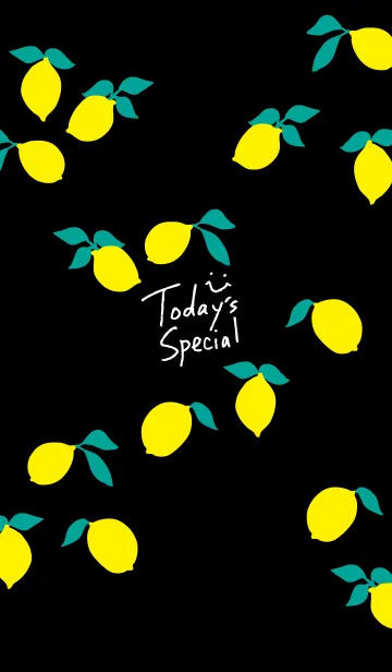 [LINE着せ替え] レモン ブラック2の画像1