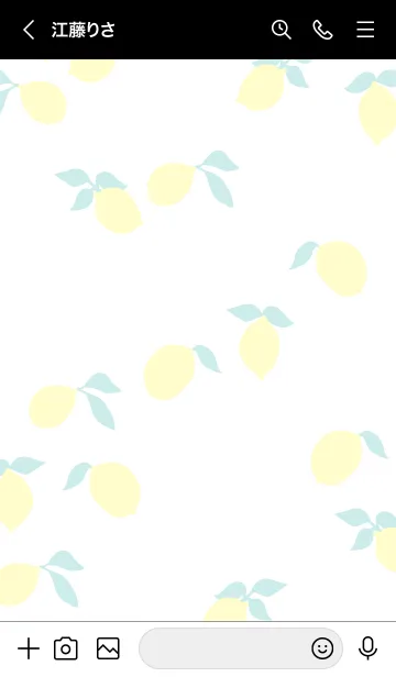 [LINE着せ替え] レモン ブラック2の画像3