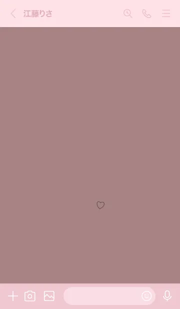[LINE着せ替え] くすみピンクとゆるハート。の画像3