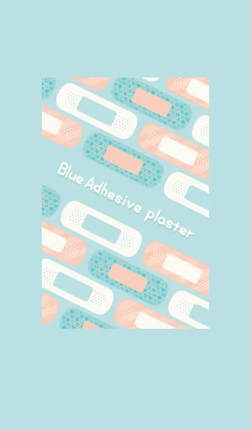 [LINE着せ替え] Blue Adhesive plasterの画像1