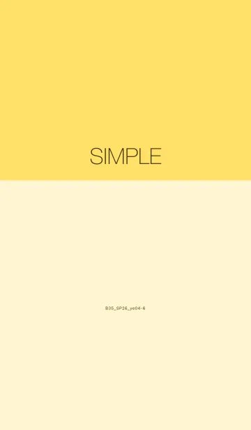 [LINE着せ替え] B35.26_イエロー4-6の画像1