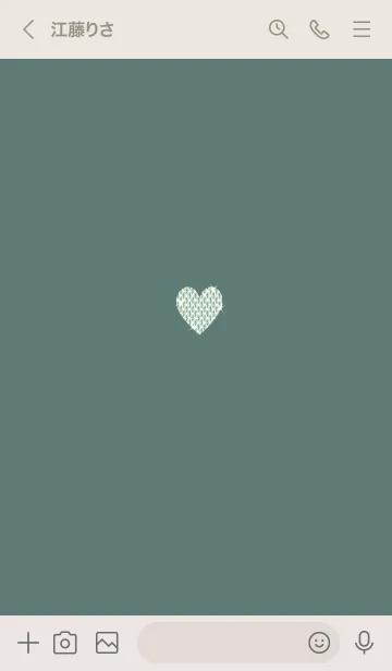 [LINE着せ替え] ～キラキラハート～♥ブルーグリーン12_1の画像3