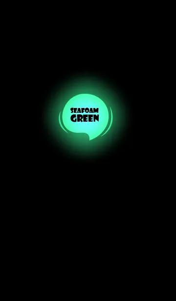 [LINE着せ替え] Seafoam Green In Black v.7 (JP)の画像1