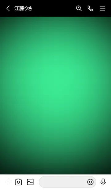 [LINE着せ替え] Seafoam Green In Black v.7 (JP)の画像3