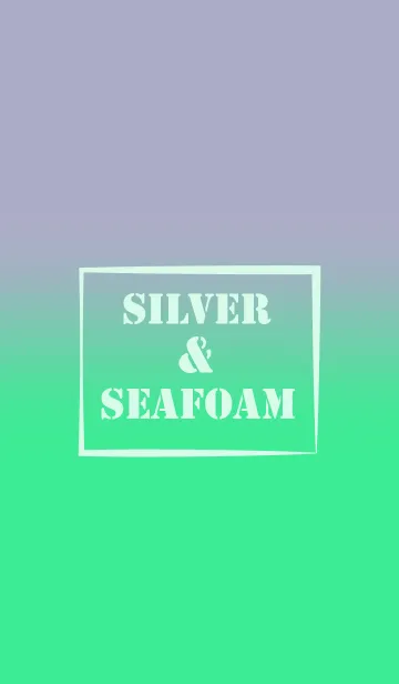 Silver Grey & Seafoam Green Theme (JP)の着せ替えメイン画像