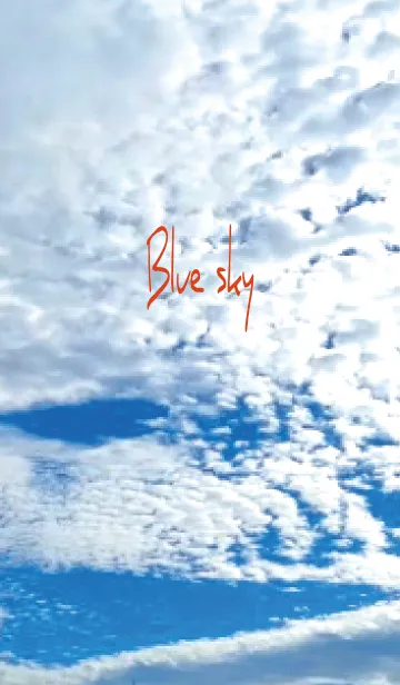 [LINE着せ替え] 赤 : Blue Skyの画像1
