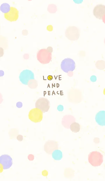 [LINE着せ替え] 水彩 ドット カラフル6の画像1