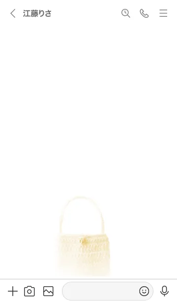 [LINE着せ替え] yellow bag -knit-030の画像3
