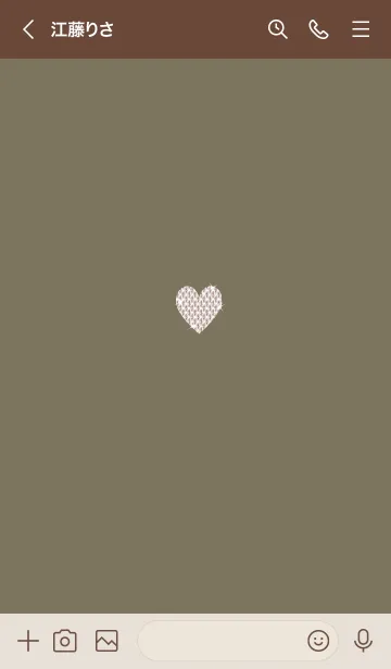 [LINE着せ替え] ～キラキラハート～♥グリーン20_1の画像3