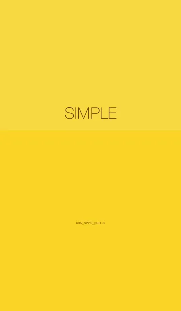 [LINE着せ替え] b35_25_イエロー1-6の画像1