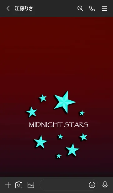 [LINE着せ替え] ミッドナイトスターズ 04の画像3