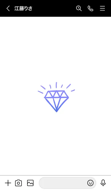 [LINE着せ替え] ダイヤ グラデーション 08の画像3